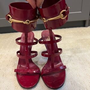 Gucci Patent leather heels, red, size 36